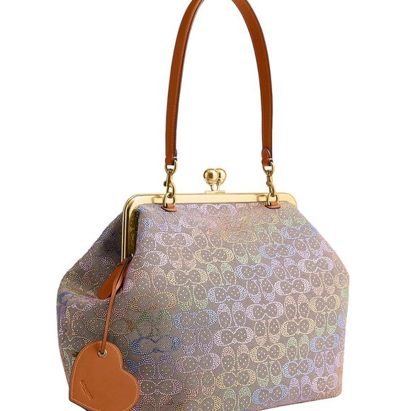 COACH
Kisslock Frame Medium Crystal Signature Jacquard Hobo Bag - Picture 2 of 12